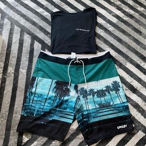 Oakley shorts and tee